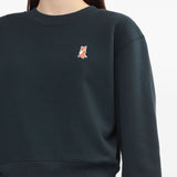 Maison Kitsuné Fox-embroidered sweatshirt