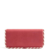 Valentino Garavani Pink VLogo Clasp Clutch