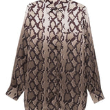 Stella McCartney Brown Snake Print Shirt