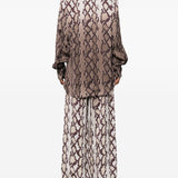 Stella McCartney Brown Snake Print Shirt