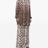 Stella McCartney Brown Snake Print Shirt