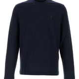 AMI Paris Navy Embroidered Logo Tee