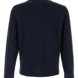 AMI Paris Navy Embroidered Logo Tee