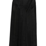 Emporio Armani Black Panelled Pleated Skirt