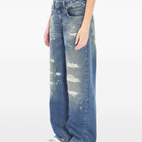 Dolce Gabbana Blue Distressed Jeans