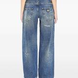Dolce Gabbana Blue Distressed Jeans