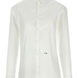 Dsquared2 Extraordinary White Shirt With Logo Print