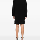 Emporio Armani Black Embellished Neckline Dress