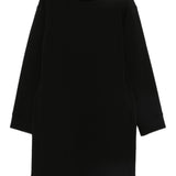 Emporio Armani Black Embellished Neckline Dress