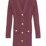 Balmain Dresses Purple