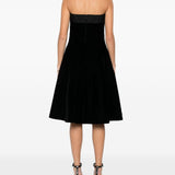 Emporio Armani Black Strapless Mini Dress