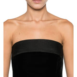 Emporio Armani Black Strapless Mini Dress