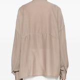 Brunello Cucinelli Camel Stone Embellished Blouse