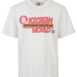 Icecream White Round Neck T Shirt