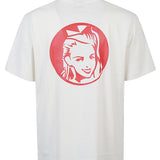 Icecream White Round Neck T Shirt