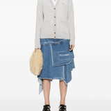 Maison Kitsuné Light Grey Fox Cardigan