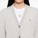 Maison Kitsuné Light Grey Fox Cardigan