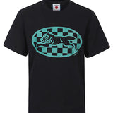 Icecream Black Checkered Dog Graphic Tee