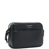 Emporio Armani Black Messenger Bag External Pocket