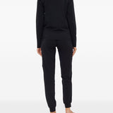 Emporio Armani Black Long Sleeve Embroidered Underwear