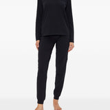 Emporio Armani Black Long Sleeve Embroidered Underwear