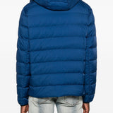 Emporio Armani DeepRoyalBlueShade Hooded Front Zip Coat