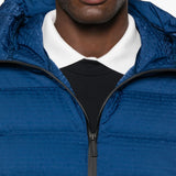 Emporio Armani DeepRoyalBlueShade Hooded Front Zip Coat