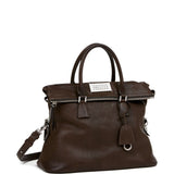 Maison Margiela Brown Signature Numbers Handbag Front Zip