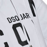 Dsquared2 White Logo Print Hoodie