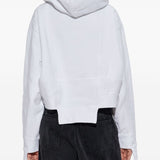 Dsquared2 White Logo Print Hoodie