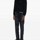 Emporio Armani Midnight Blue Bomber Jacket ZipFront