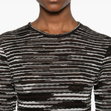 Missoni Brown Handwoven Striped Sweater