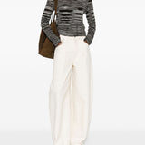 Missoni Brown Handwoven Striped Sweater