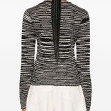 Missoni Brown Handwoven Striped Sweater