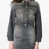 Marine Serre Dark Grey Moon Jacket