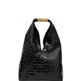 MM6 Maison Margiela Black Croco Bag