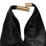 MM6 Maison Margiela Black Croco Bag