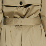 Balenciaga Beige Double Breasted Trench Coat