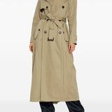 Balenciaga Beige Double Breasted Trench Coat