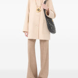 Valentino Beige V Shaped Gold Coat