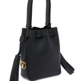 Valentino Garavani Black Alluring Tassel Shoulder Bag
