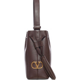 Valentino Garavani Dark Coffee Drawstring Bag