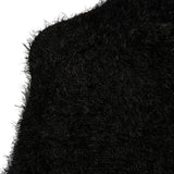 Emporio Armani Black Fur Effect Coat