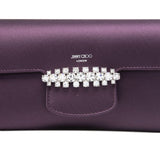 Jimmy Choo Bordeaux Crystal Chain Bag