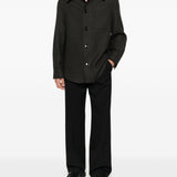 Ami Paris Grey Button Front Jacket