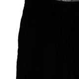 Emporio Armani Black Velvet Effect Trousers