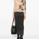 Ermanno Scervino Beige Floral Embellishment Jumper