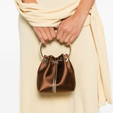 Jimmy Choo Brown Tassel Bucket Bag