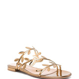 Gianvito Rossi Golden Leaf Motif Sandals
