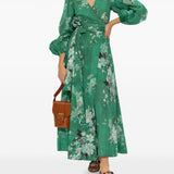 Gianvito Rossi Brown Buckled Ballet Flats